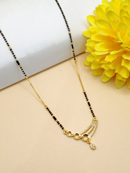Winged Shape_Gold Plated Mangalsutra