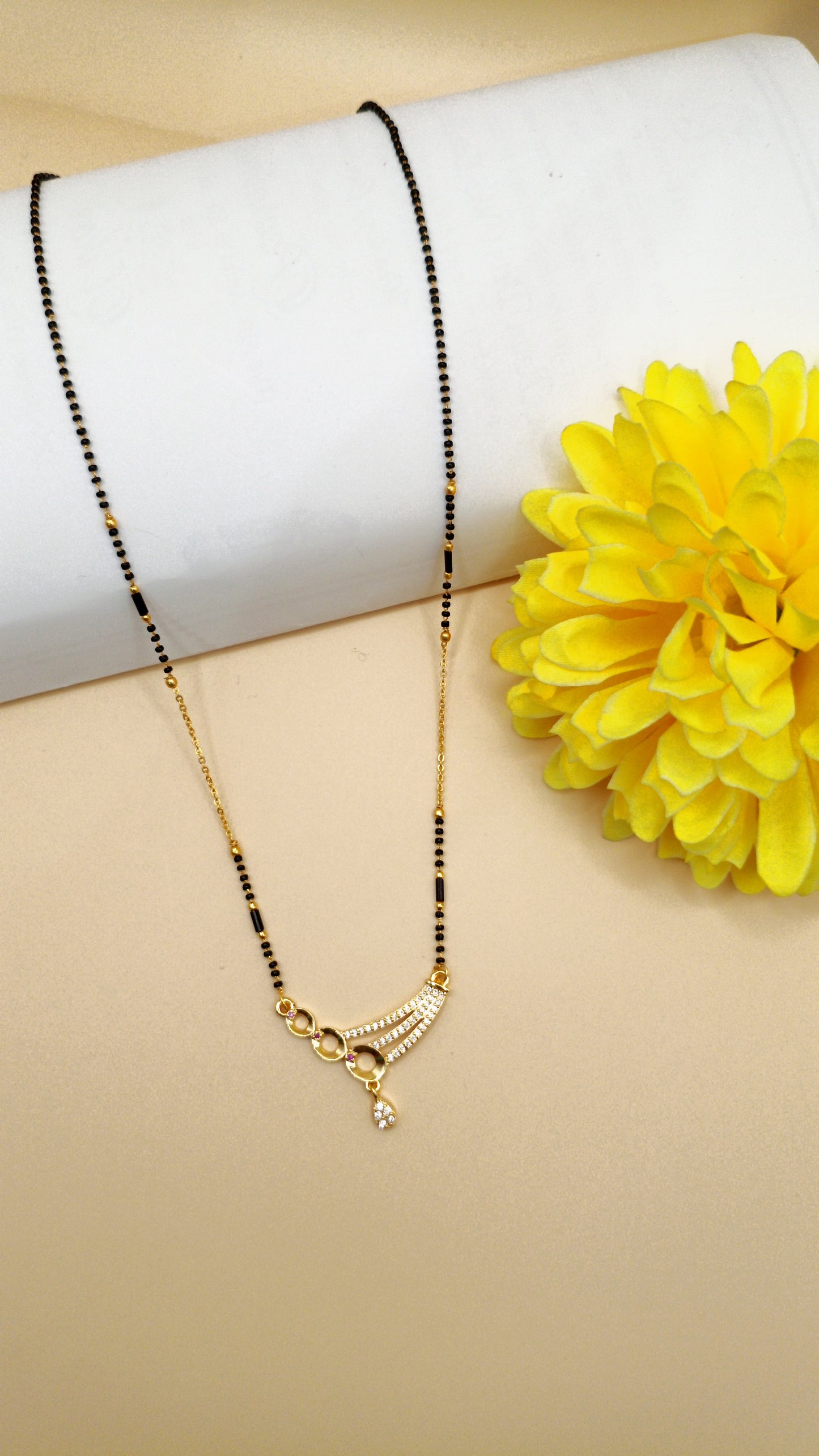 Winged Shape_Gold Plated Mangalsutra