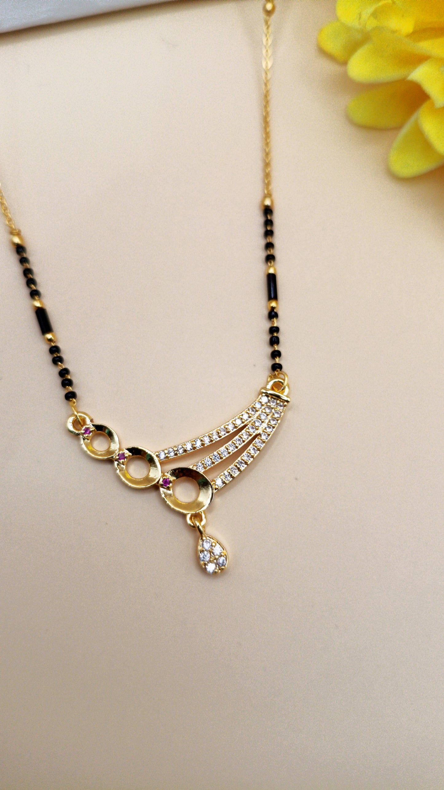 Winged Shape_Gold Plated Mangalsutra