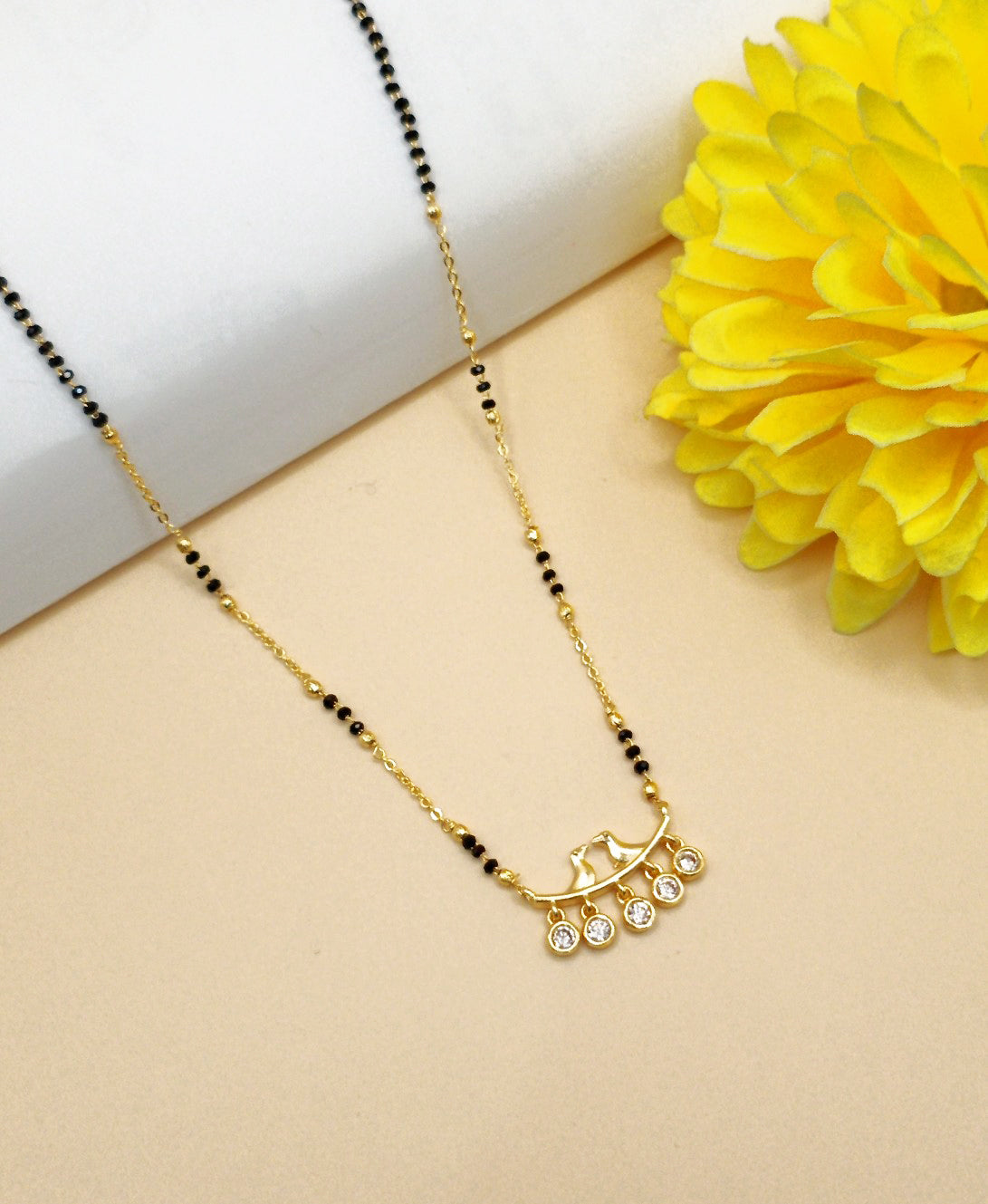 Bird Shape_Gold Plated Mangalsutra