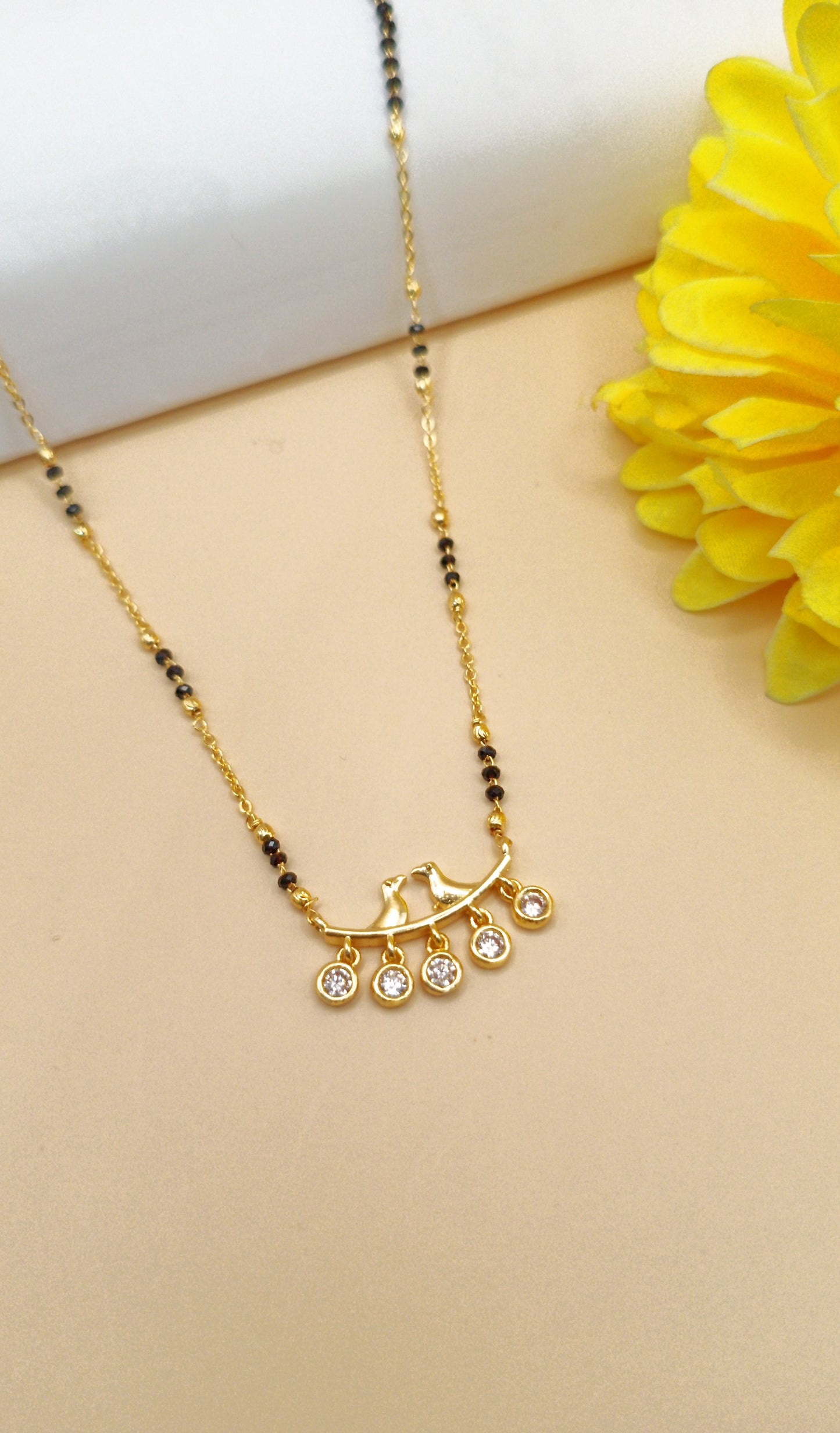 Bird Shape_Gold Plated Mangalsutra