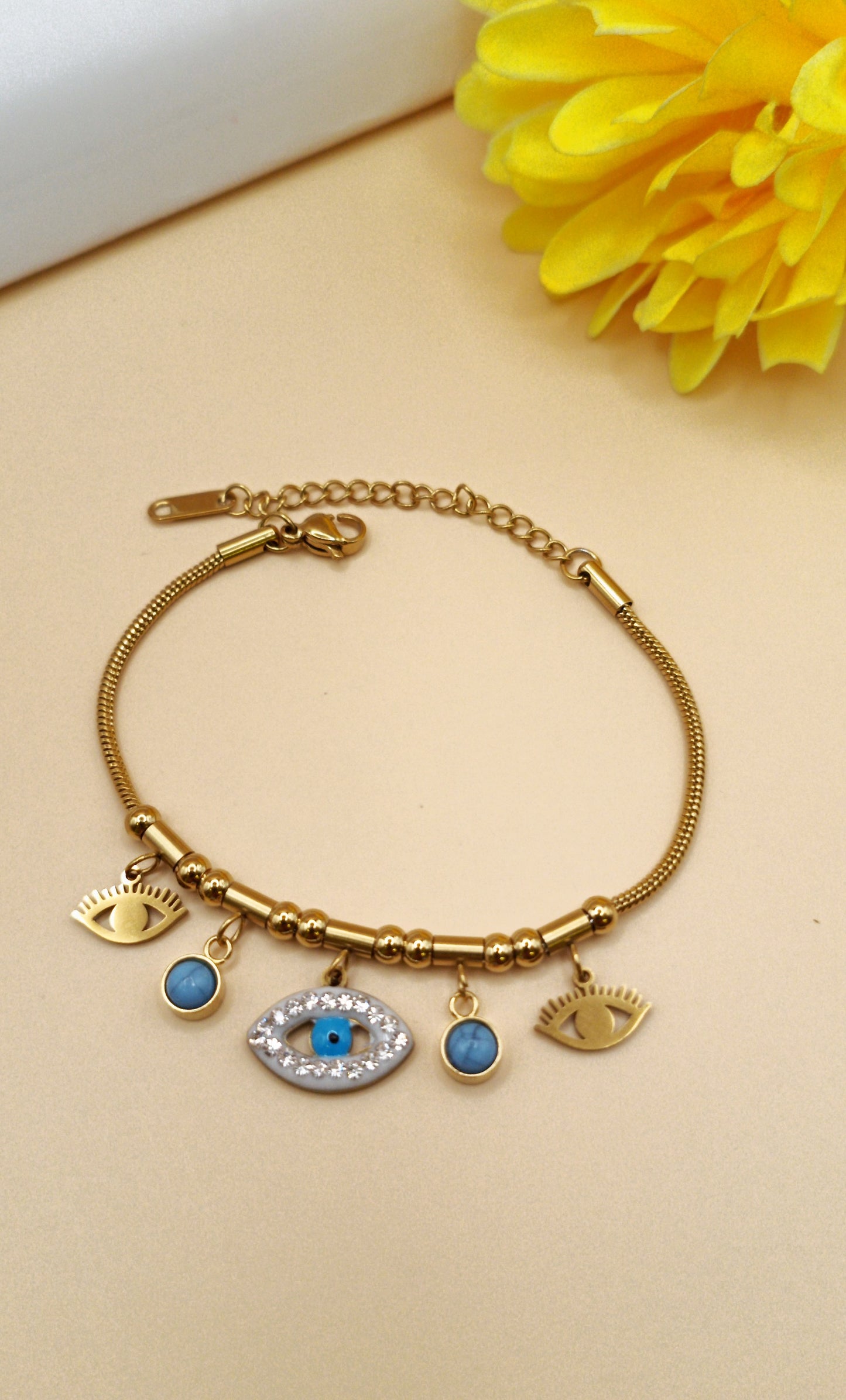 Anti Tarnish_Evil Eye Bracelet
