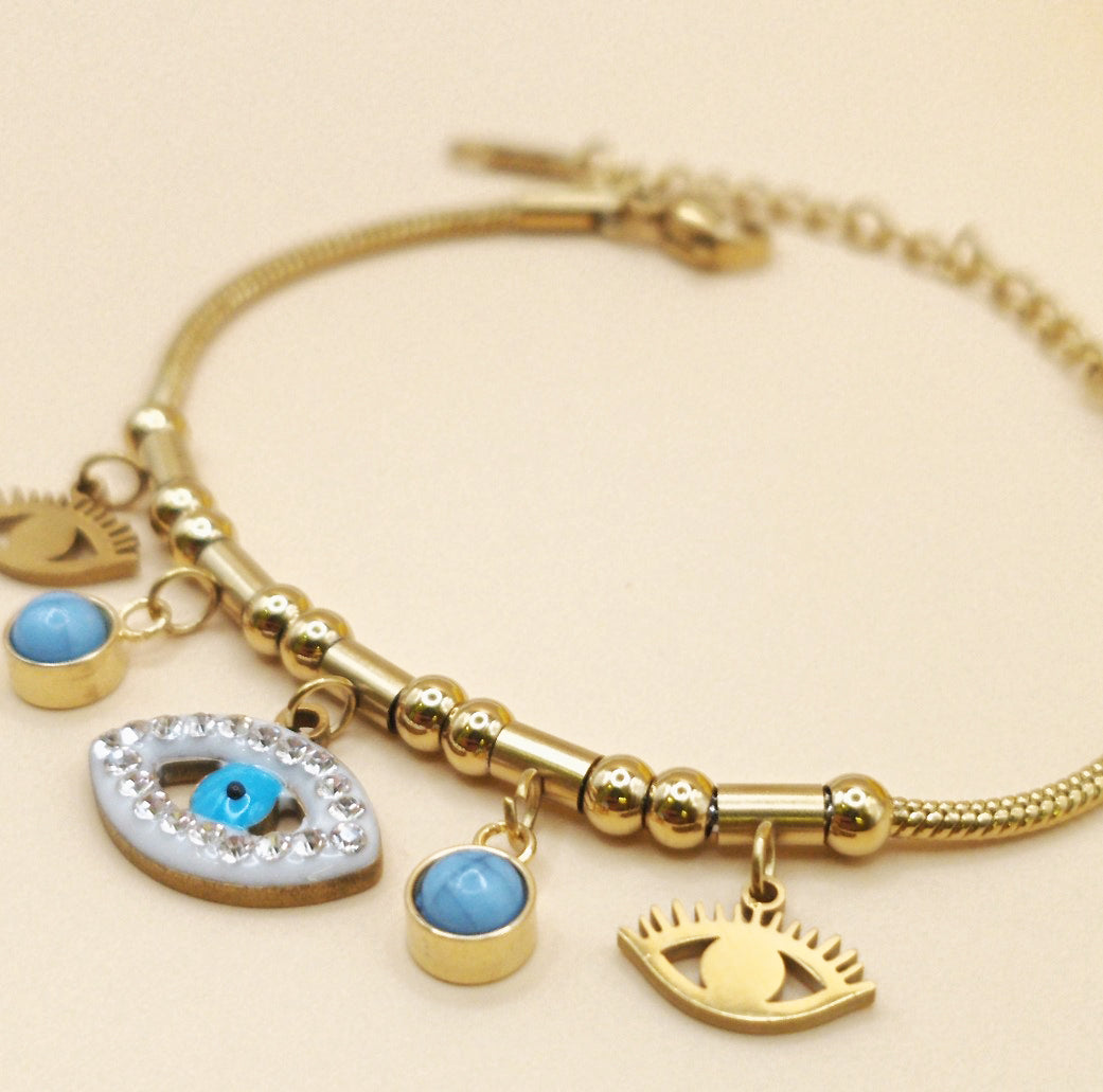 Anti Tarnish_Evil Eye Bracelet
