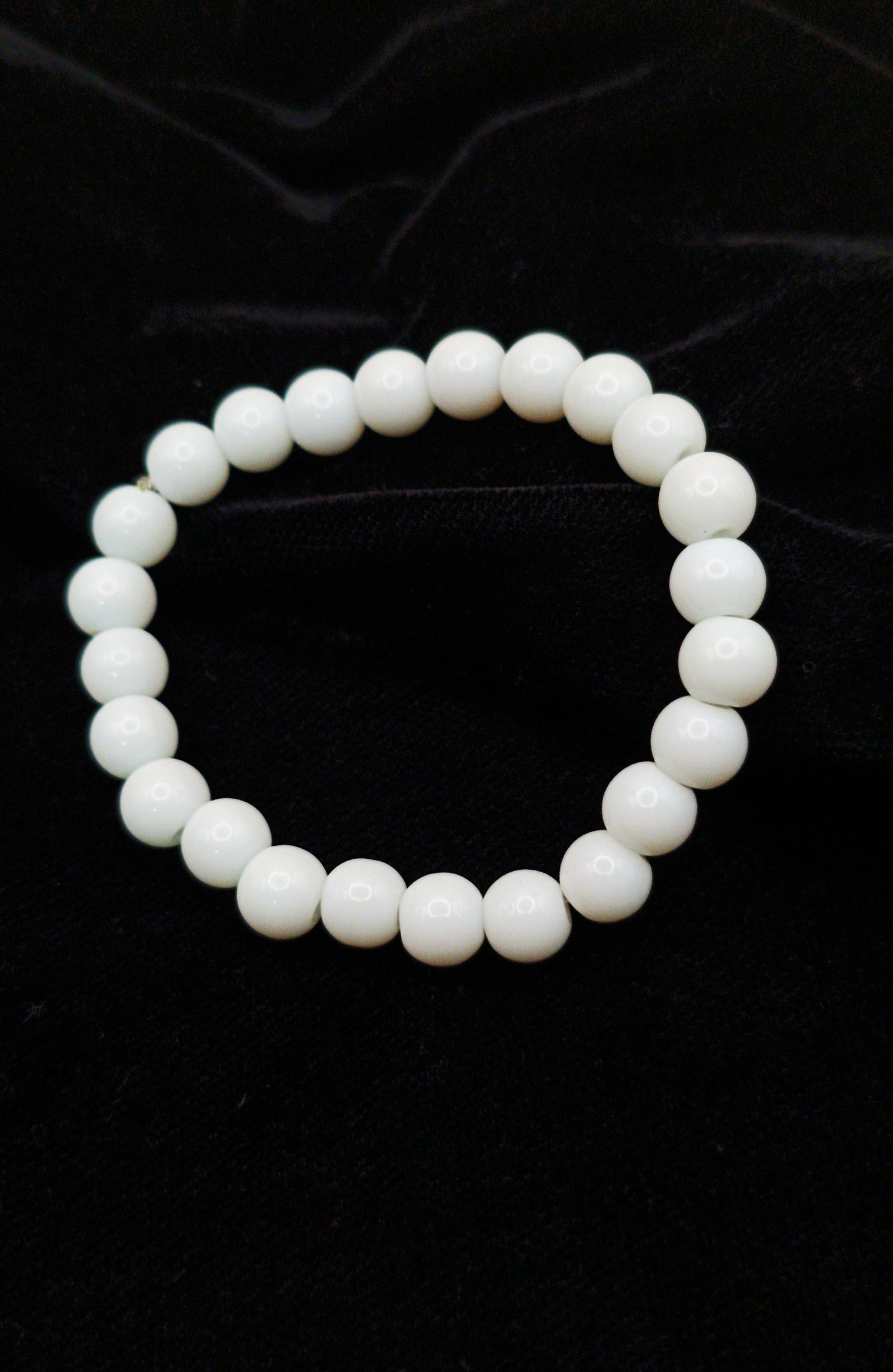 White Beads Bracelet