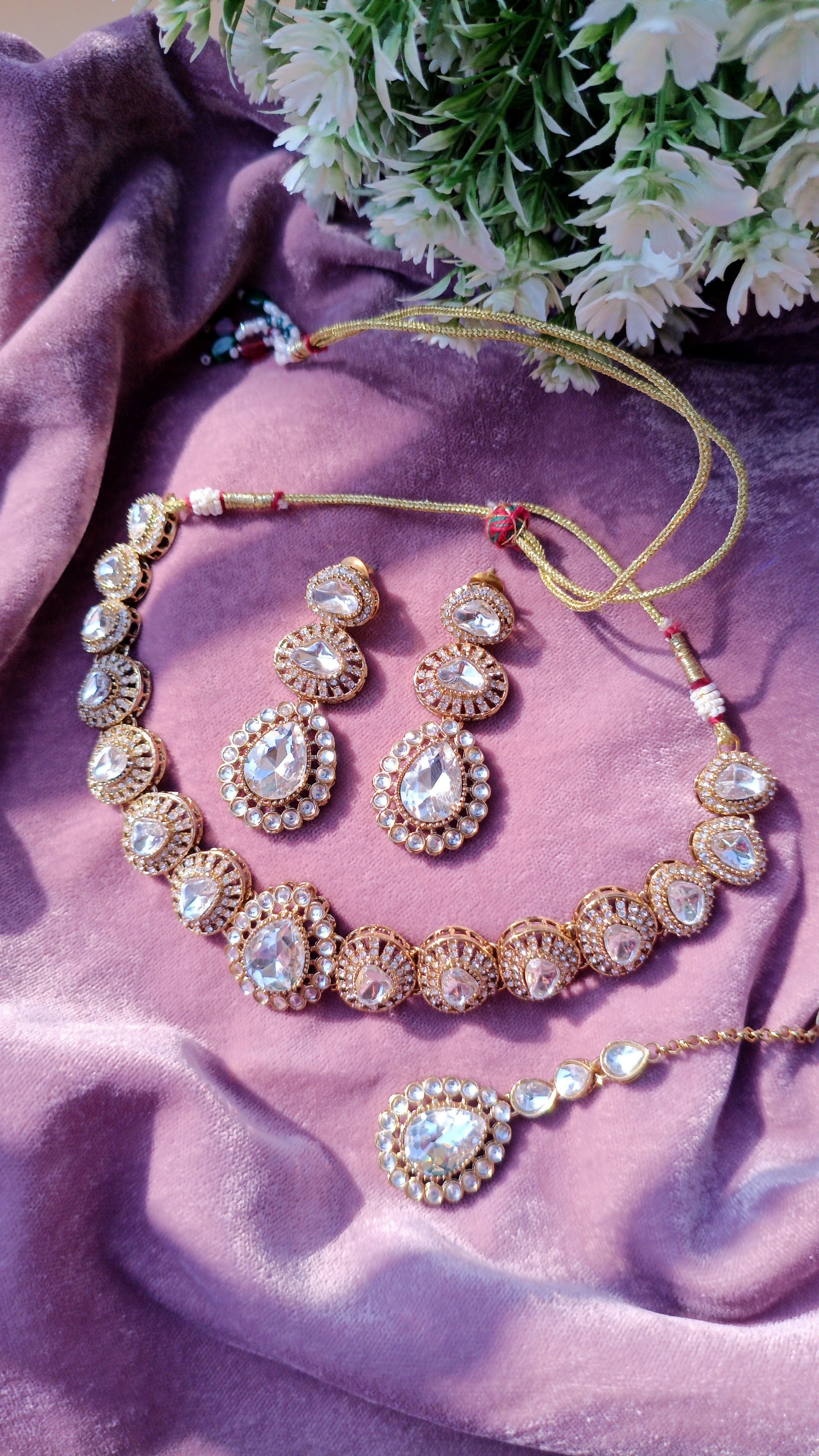 Kundan Polki_Stone Necklace Set