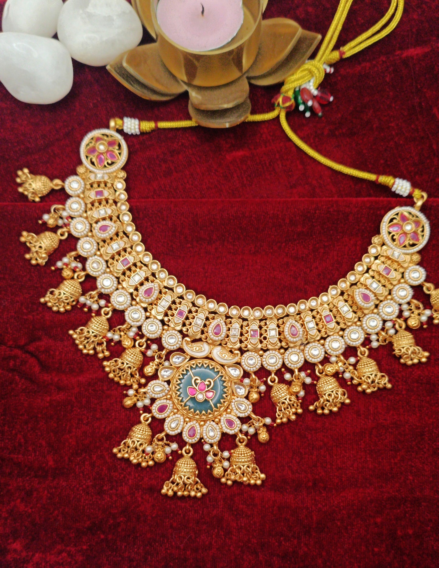 Traditional Heritage Semi Bridal Jewellery Set