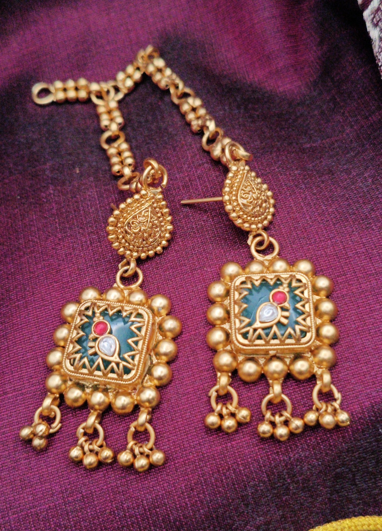 Antique Rajwadi Traditional Necklace Set