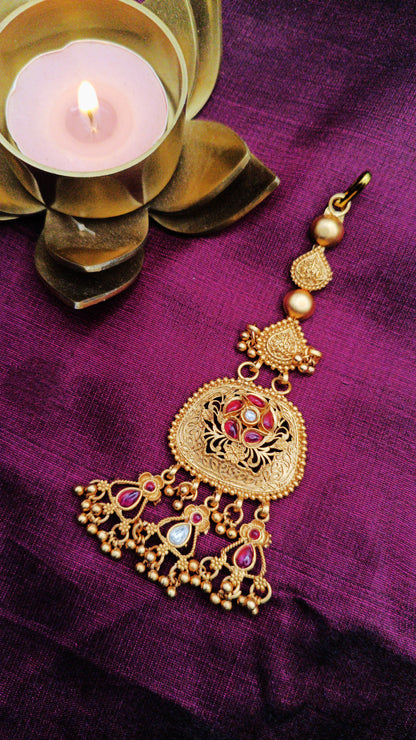 Antique Rajwadi Traditional Necklace Set