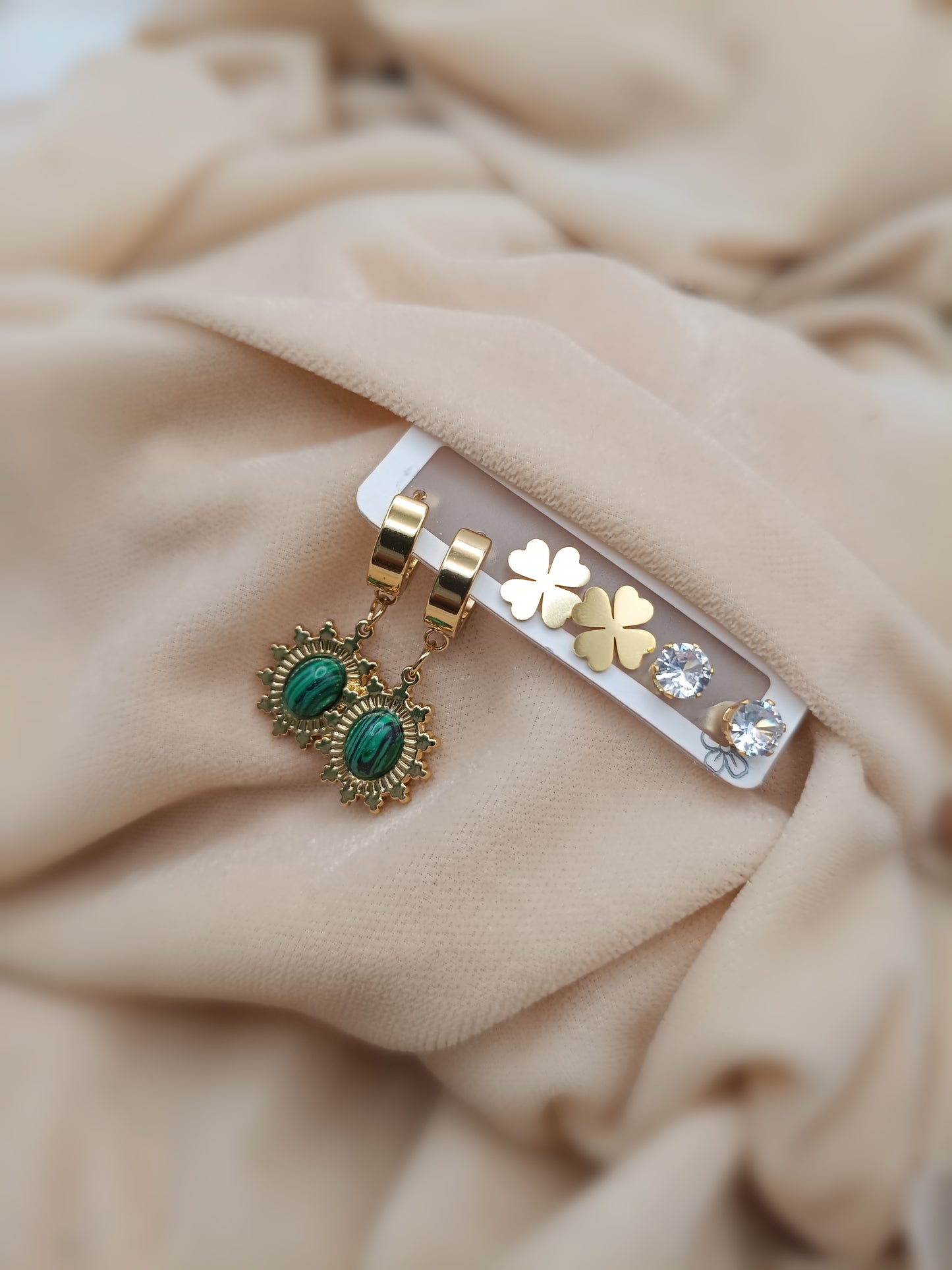 Gold Plated_Combo Earrings Set