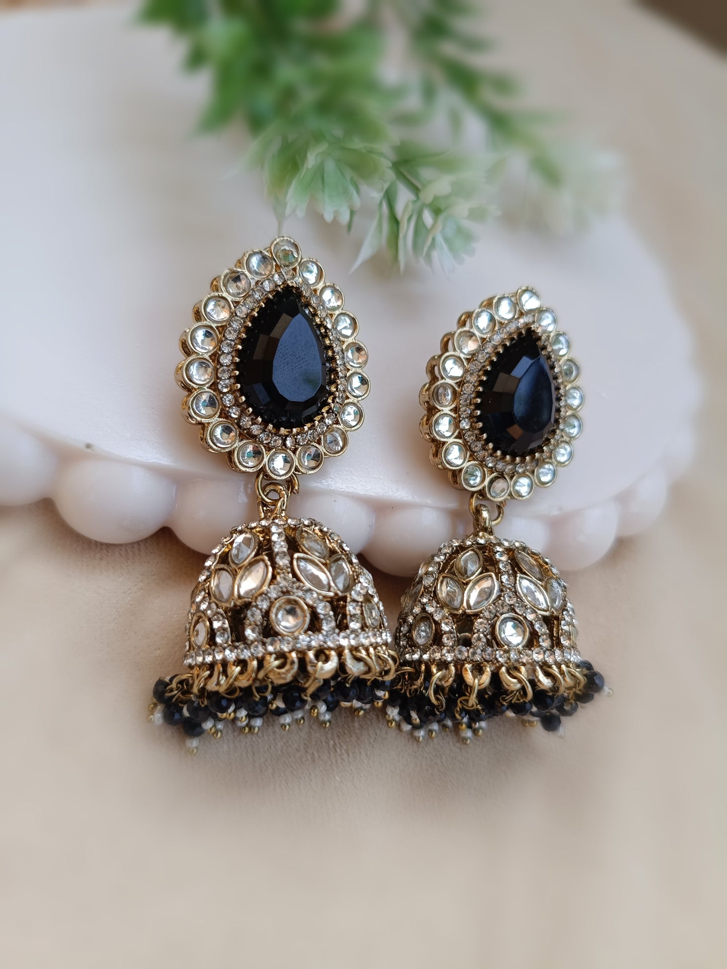Kundan Polki_Jhumka Earring Set