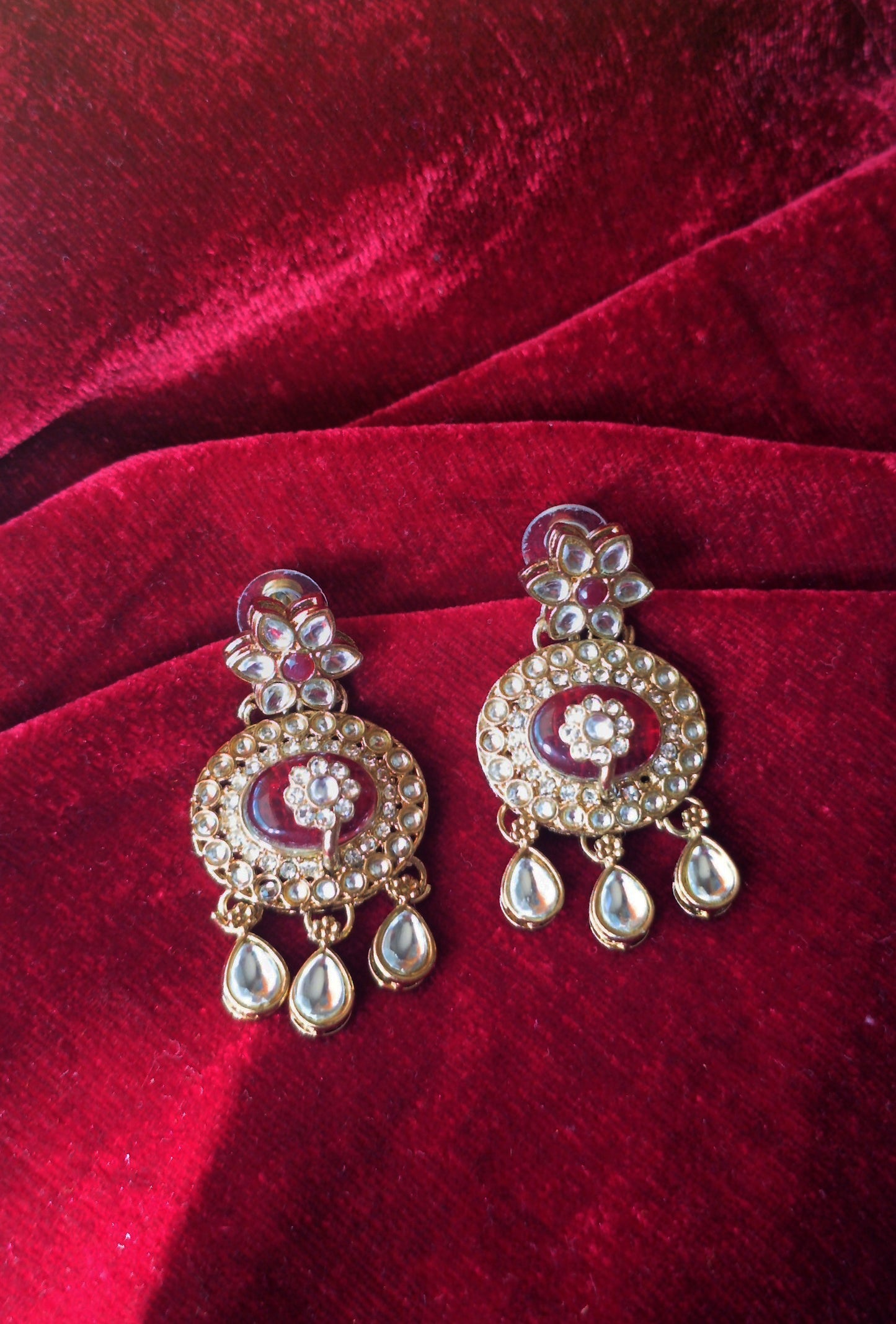 Kundan Stone Hasli Style Necklace set