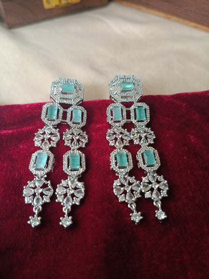 American Diamond Layered Necklace Set