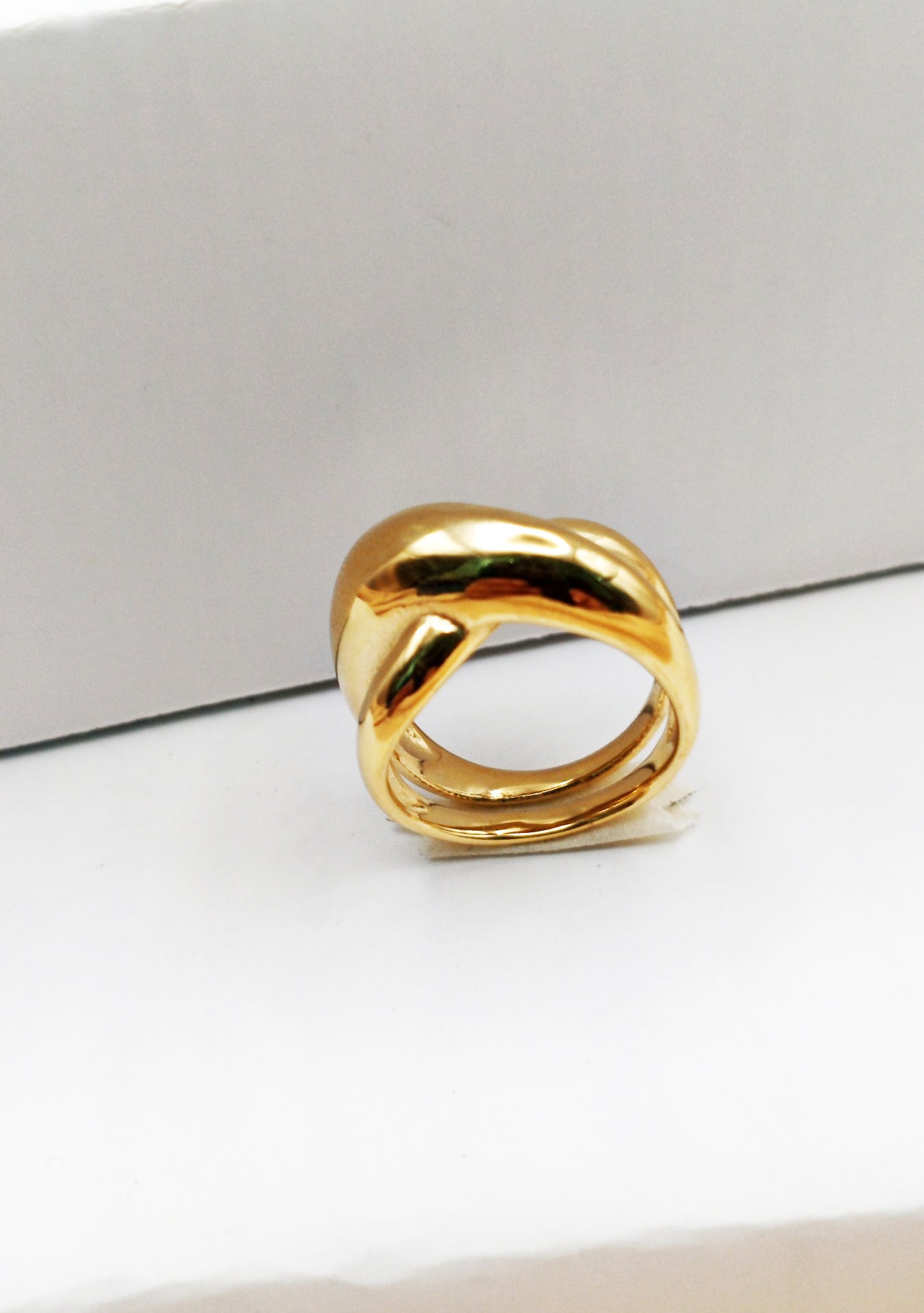 Anti Tarnish_Tann Trim Gold Plated Ring