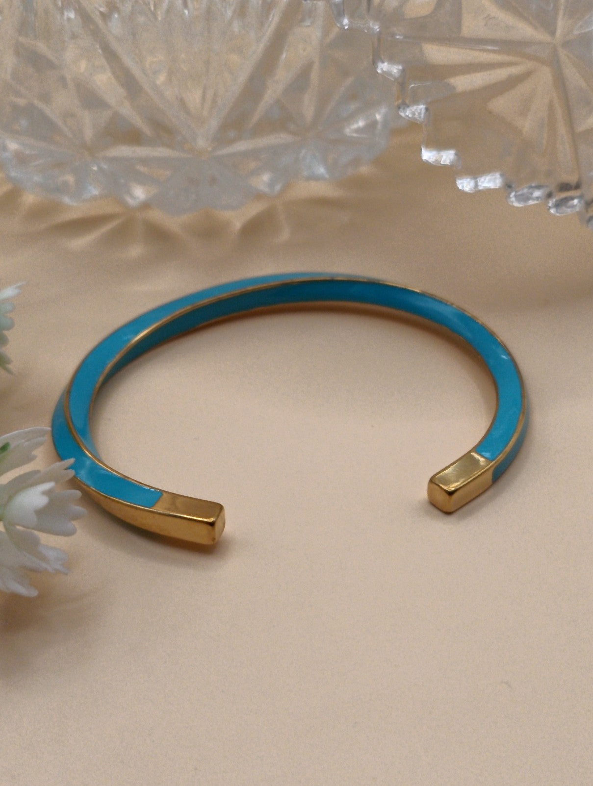 Anti Tarnish_Turquoise Bangle Bracelet
