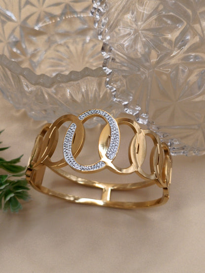 Anti Tarnish_Trendy Hollow Circle Bracelet