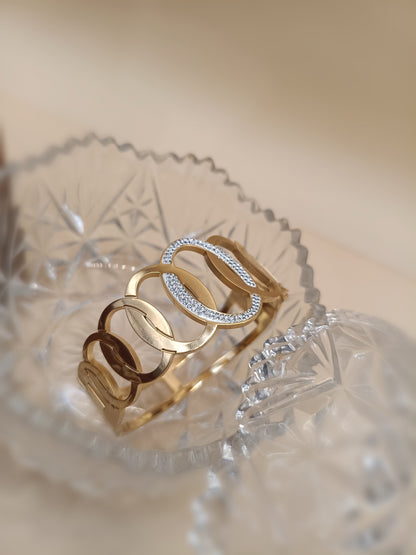 Anti Tarnish_Trendy Hollow Circle Bracelet