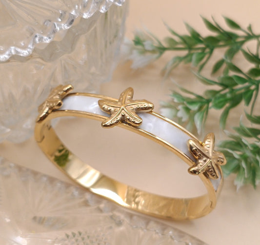 Anti Tarnish_Sea Star Gold Bracelet