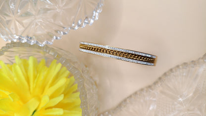 Anti Tarnish_Eterna Dual-Tone Chain Bracelet