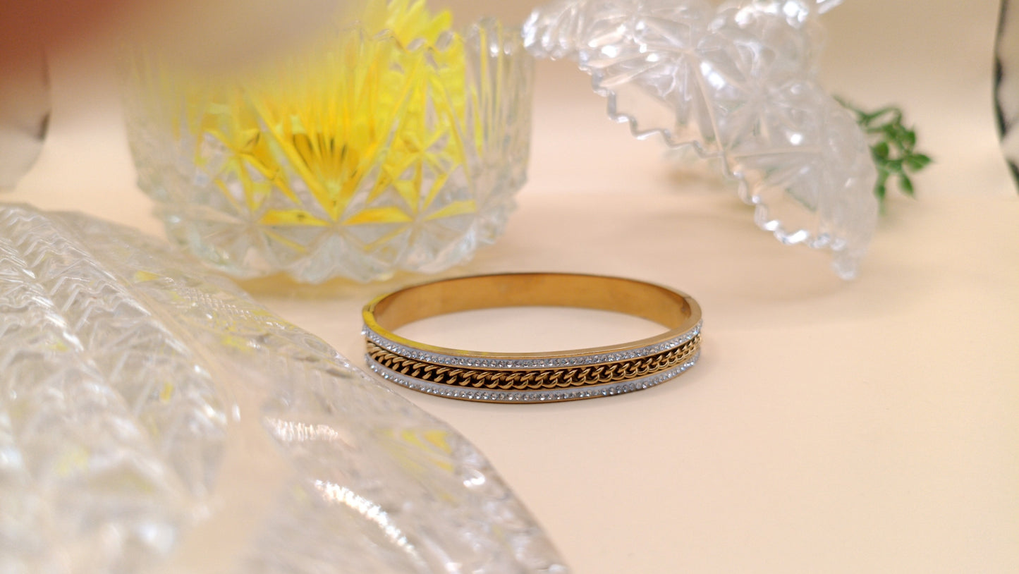 Anti Tarnish_Eterna Dual-Tone Chain Bracelet