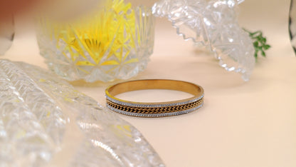 Anti Tarnish_Eterna Dual-Tone Chain Bracelet