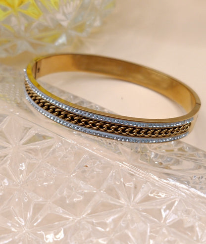Anti Tarnish_Eterna Dual-Tone Chain Bracelet