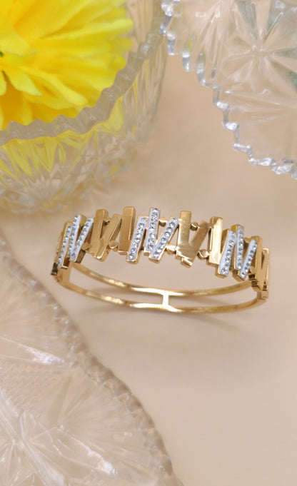 Anti Tarnish_Diamond Studded Bracelet