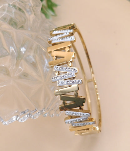 Anti Tarnish_Diamond Studded Bracelet