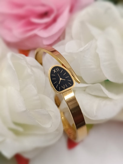 Anti Tarnish_Gold Plated Watch Style Bracelet