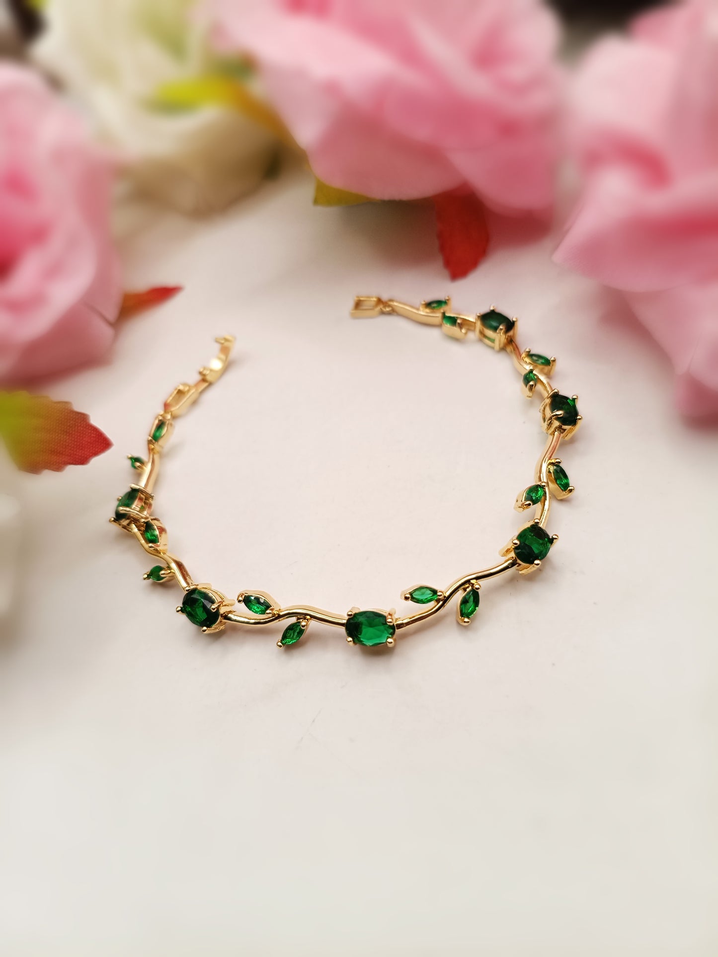 Anti Tarnish_Tulip Vine Bracelet