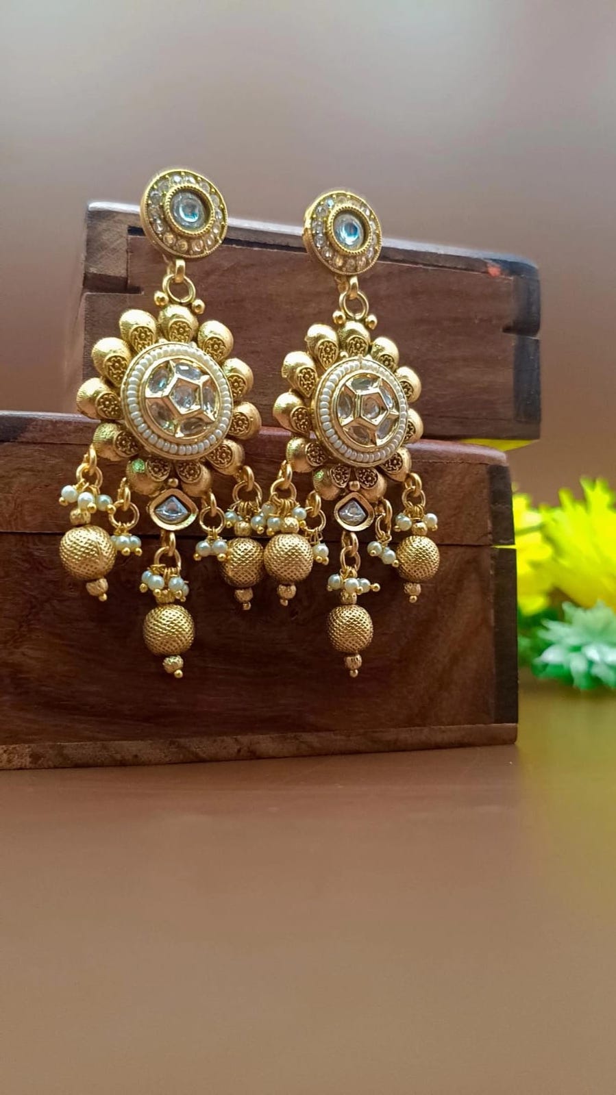 Gold Plated_Kundan&Meenakari Choker Set