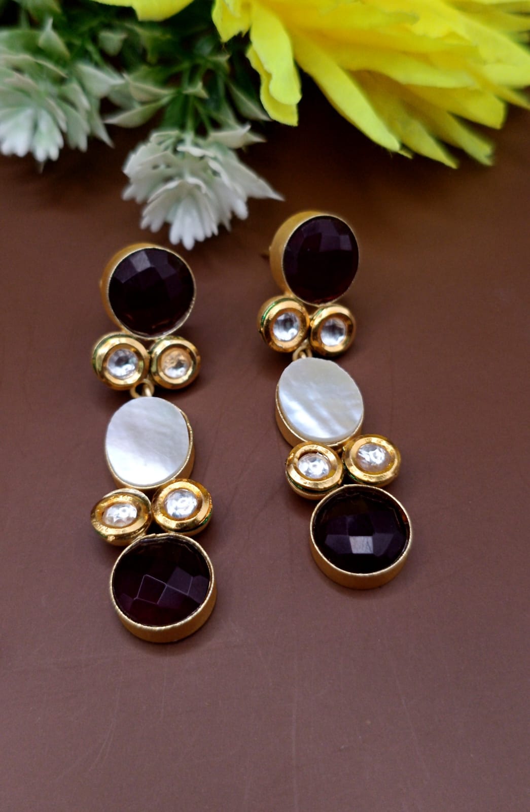 Contemporary Stone-Encrusted Fusion Necklace