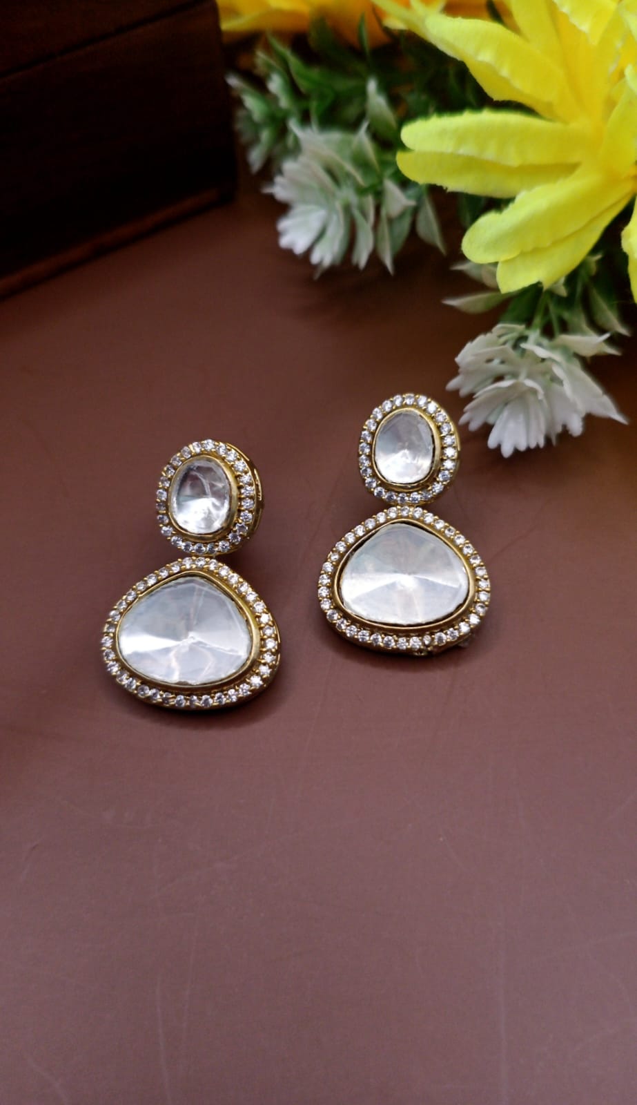 Double-Layered Geometric Station Mala Fusion Necklace Set